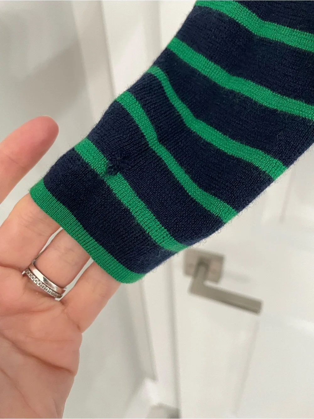 J. Crew Striped Merino Wool Sweater Oversized Crew Neck Preppy Nautical.      21